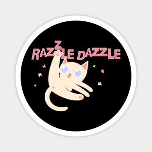 Razzle Dazzle Cat Magnet